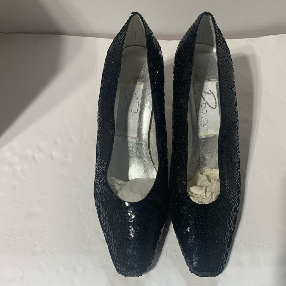 Dolce by Pierre women’s black glitter shoes